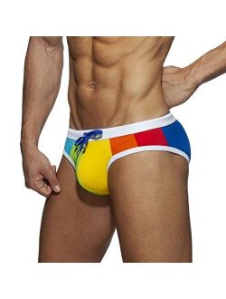 Banana Bucket Men's Rainbow Swimsuit Brief Bikini Swim Underwear