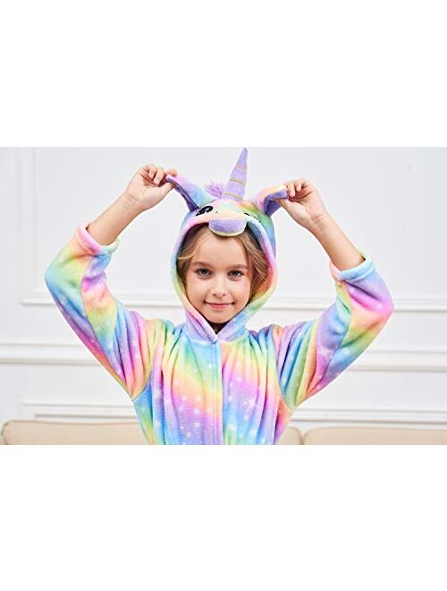 Doctor Unicorn Soft Unicorn Hooded Galaxy Bathrobe - Unicorn Gifts for Girls