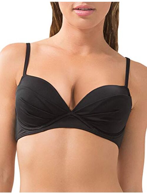 Smart & Sexy Women's Swim Secret Convertible Push-up Bikini Top