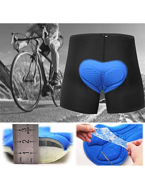 Hiauspor Mens Mountain Bike Shorts Padded MTB Shorts Lightweight Bicycle Cycling Shorts Loose-fit