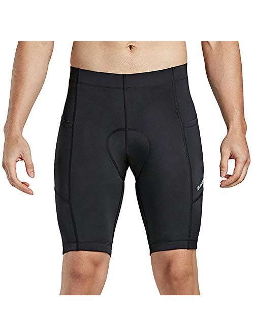 BALEAF Men's Cycling Shorts 3D Padded Bike Biking Bicycle Pants Tights Breathable and Absorbent UPF 50+