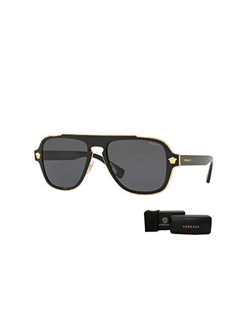 Versace VE2199 MEDUSA CHARM Square Sunglasses For Men