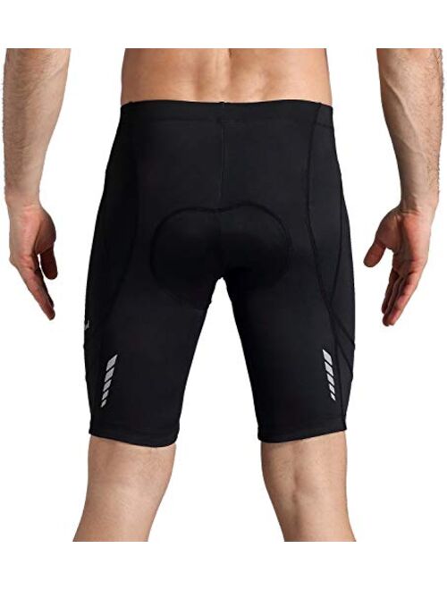 Men's Cycling Shorts 3D Padded Bike Riding Quick Dry Pants Bicycle Wear Tights UPF 50+