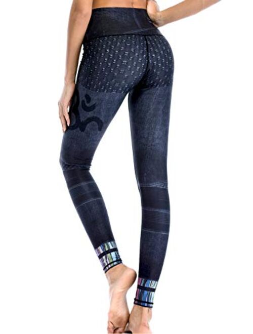 Chisportate High Waist Yoga Pants, Tummy Control Workout Pants for Women Super Soft Capri Leggings