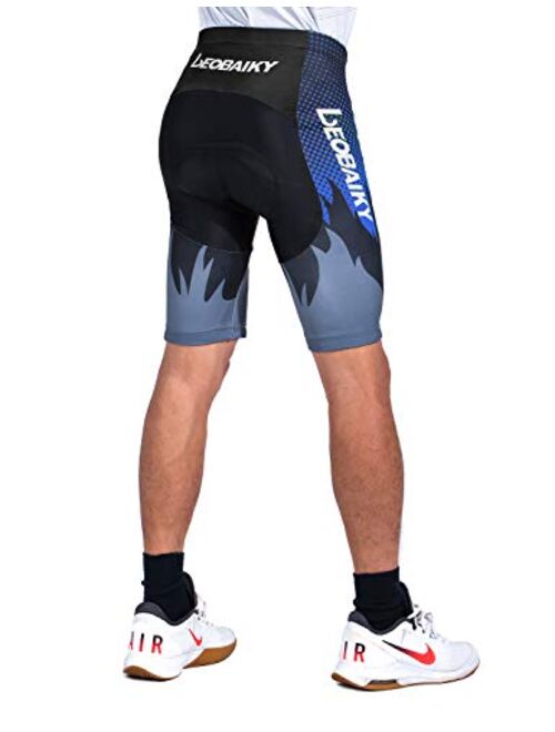 Wespornow Men's-Cycling-Shorts Padded-Bike-Shorts Quick-Dry-Tights-Breathable-Bicycle-Shorts for Road Cyling, MTB Biking