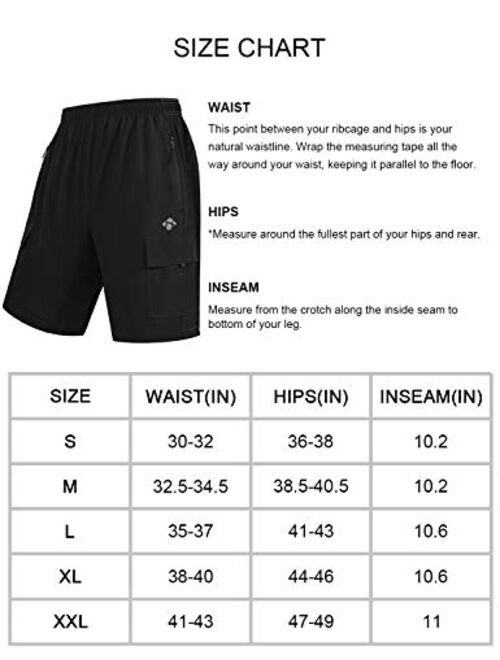 NOMINATE Mens Mountain Bike Shorts Lightweight Bicycle Cycling 3D Padded MTB Shorts Loose-Fit