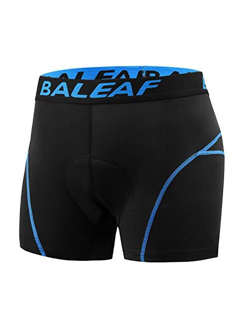 Baleaf Mens 3d Padded Bike Bicycle MTB Cycling Underwear Shorts Blue M for sale online