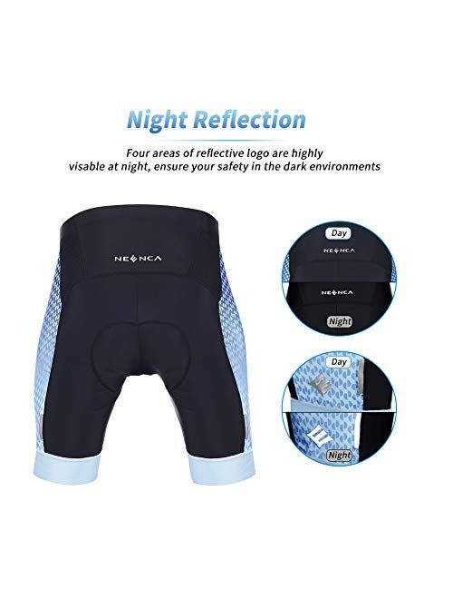 NEENCA Mens Bike Cycling Shorts with 4D Sponge Gel Padded Bicycle Riding Tights Cycling Underwear Pants Breathable