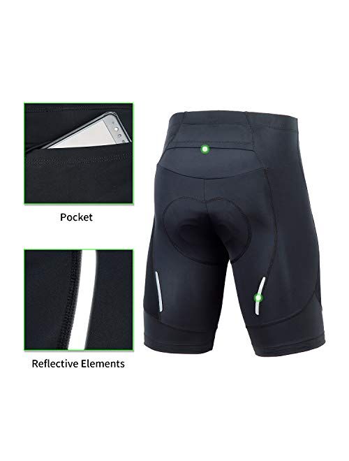 beroy Men's Comfortable Bicycle Cycling Pants, 3D Padded Bike Shorts