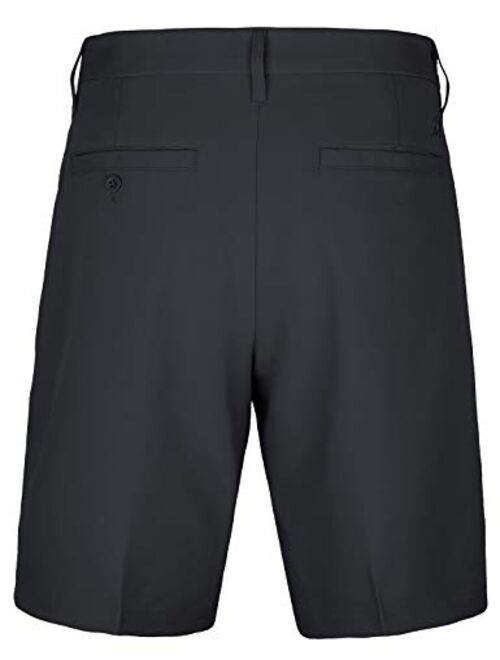 Men's Golf Shorts Khaki Stretch Tech Light Relaxed Fit Plaid Quick Dry Twill Short