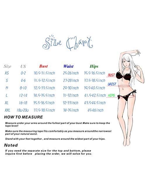 SHEKINI Women's Floral Printing Cutout Strappy Halter Swimsuits Bikini Suits