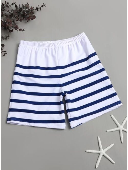 Shein Boys Striped Swim Shorts