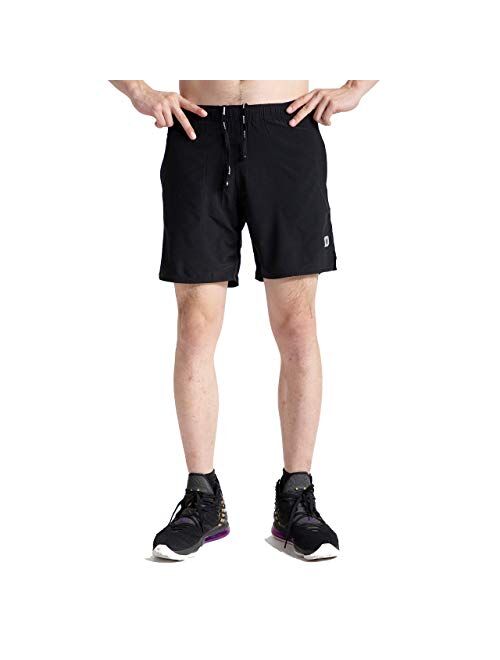 C/N ARECON Men's 2 in 1 Workout Running Short Lightweight Breathable Sweat-Wicking Quick Dry Training Gym Yoga
