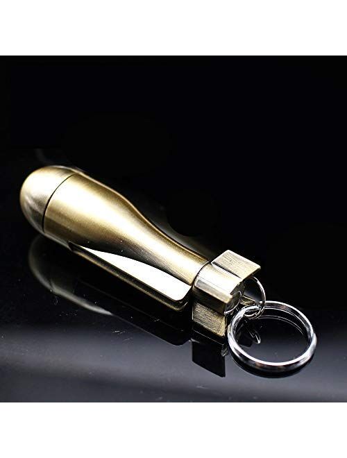 nulala Permanent Match Flint Metal Keychain Match Emergency Survival Camping Keychain Lighter for Outdoor Without No Oil
