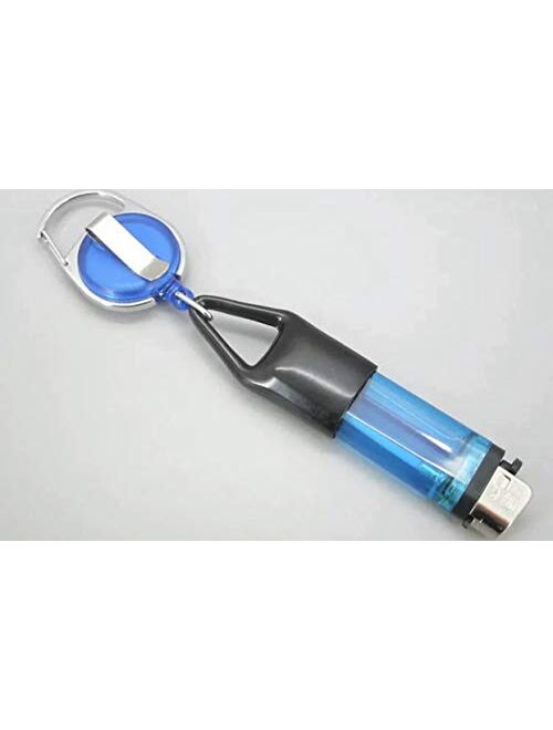 Premium Lighter Leash Retractable Keychain Clip (Black)