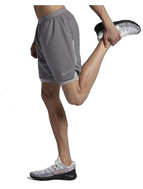 Nike Flex Stride Distance 7" 2 in 1 Running Shorts Gunsmoke Grey AT4010 056