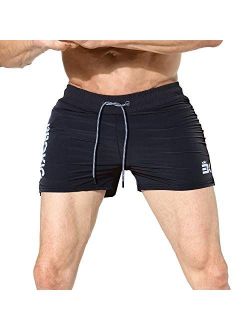 BROKIG Men's 5" Gym Bodybuilding Workout Shorts Running Lightweight Short with Zipper Pockets