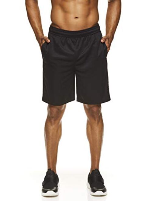 HEAD Mens Performance Workout Gym & Running Shorts w/Elastic Drawstring Waistband & Pockets