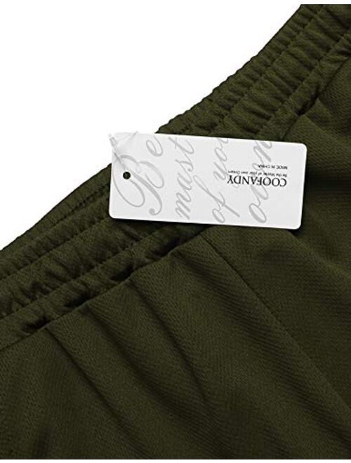 COOFANDY Men's Fitted Workout Shorts Bodybuilding Sporting Running Training Jogger Gym Short Pants with Pockets