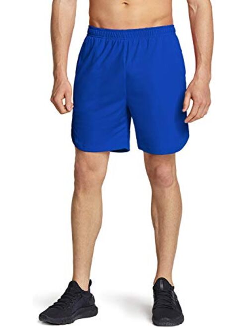 TSLA Men's 2 in 1 Active Running Shorts, Quick Dry Exercise Workout Shorts, Gym Training Athletic Shorts with Pockets
