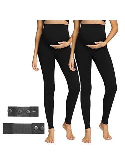 Maternity Leggings Stretchy Maternity Yoga Activewear Full-Length Compression Pregnancy Workout Pants