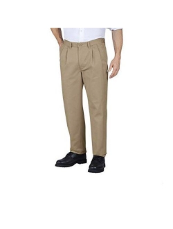Men's Relaxed Fit Cotton Pleated Front Pant