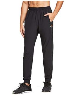 Men's Lightweight Quick Dry Tapered Jogger Pants For Workout Running Athletic Training Gym