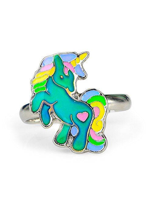Fun Jewels Cute Fairy Tale Unicorn Color Change Mood Ring For Girls Size Adjustable