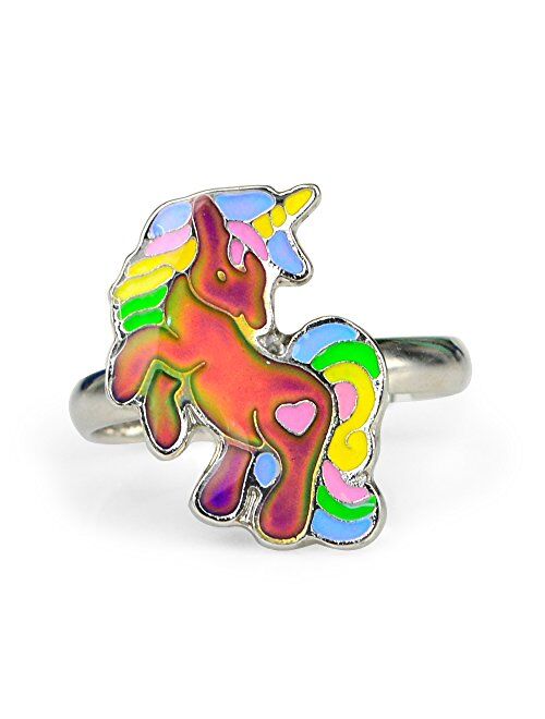 Fun Jewels Cute Fairy Tale Unicorn Color Change Mood Ring For Girls Size Adjustable