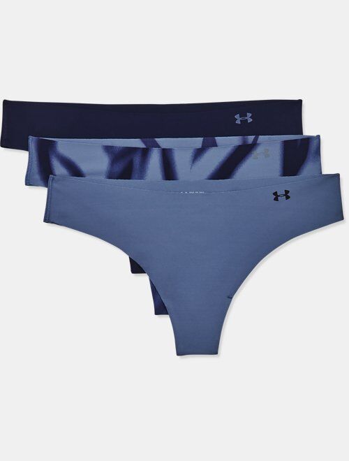 Under Armour Women's UA Pure Stretch Thong 3-Pack Printed