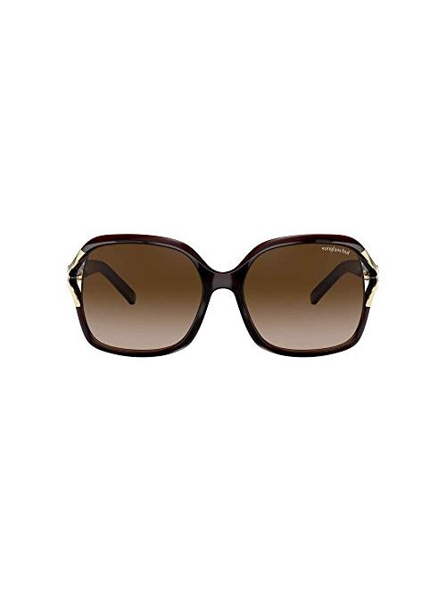 Sunglass Hut Collection Women Sunglasses, Square Shape, Nylon Frame, 58mm, HU2002