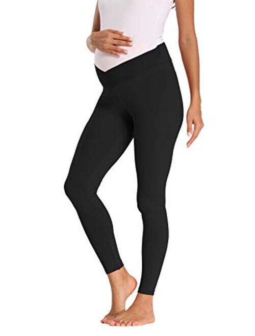 Foucome Women's Under The Belly Super Soft Support Maternity Leggings