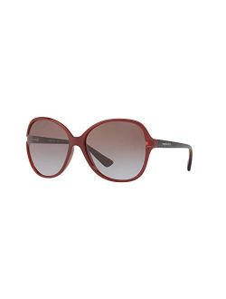 Sunglass Hut Sunglasses Red Frame, Brown/Violet Gradient Lenses, 60MM