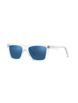 Sunglass Hut Collection men Sunglasses, Transparent Lenses Acetate Frame, 53mm