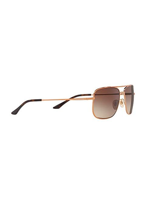Sunglass Hut Collection men Sunglasses, Bronze-Copper Lenses Metal Frame, 59mm