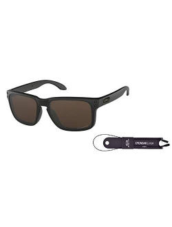 Holbrook OO9102 Sunglasses For Men For Women BUNDLE with Oakley Accessory Leash Kit