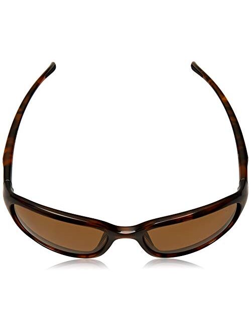 Oakley Women's She's Unstoppable 0OO9297 Polarized Round Sunglasses, TORTOISE, 57.01 mm