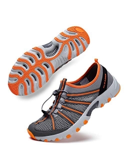 Mens Water Hiking Shoe, Breathable, Wet-Traction Grip