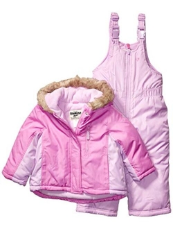Girls Printed Heavey Weight Winter Coat and Snow Pants