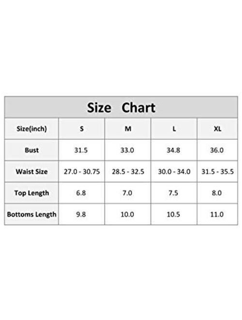 SweatyRocks Women's Sexy Bathing Suits Scallop Halter Bikini Top Floral Print Two Piece Swimsuits