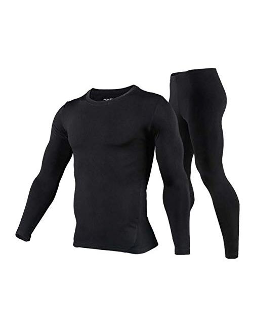 Mens Thermal Underwear Set - Cold Weather Thermal Long Johns & Winter Skiing Warm Top and Bottom Set