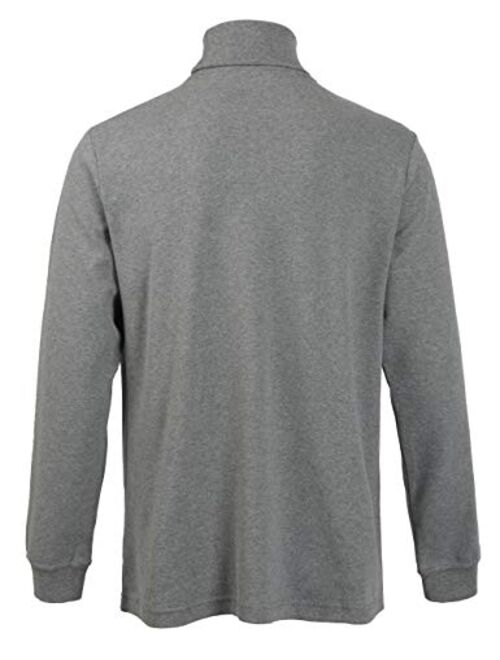 HOP FASHION Turtleneck Sweater Thermal Underwear Long Sleeve Mock Neck Base Layer Shirt for Men