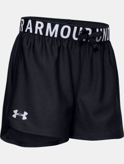 Girls' UA Play Up Solid Shorts
