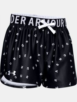 Girls' UA Play Up Printed Shorts
