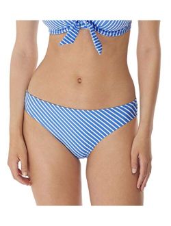Women's Mini Striped Printed Beach Hut Bikini Brief Swim Bottom AS6793