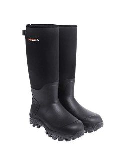Apollo Basic Hunting Boots for Men Waterproof Insulated Rubber Boots Rain Boots Neoprene Mens Boots