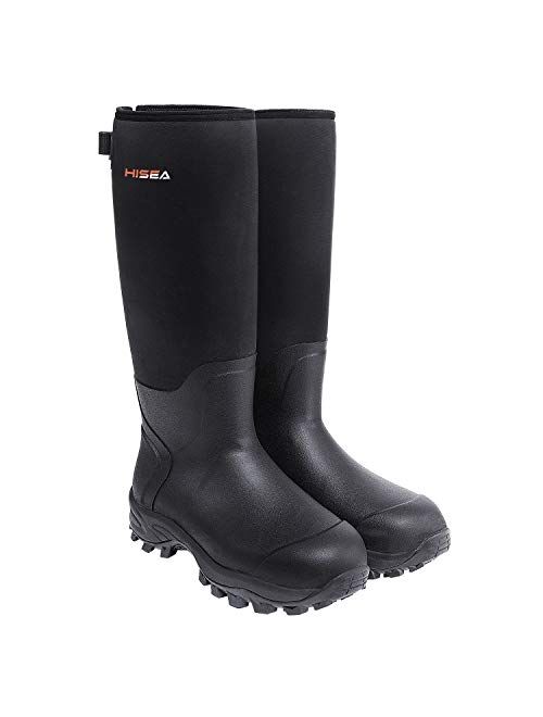 HISEA Apollo Basic Hunting Boots for Men Waterproof Insulated Rubber Boots Rain Boots Neoprene Mens Boots