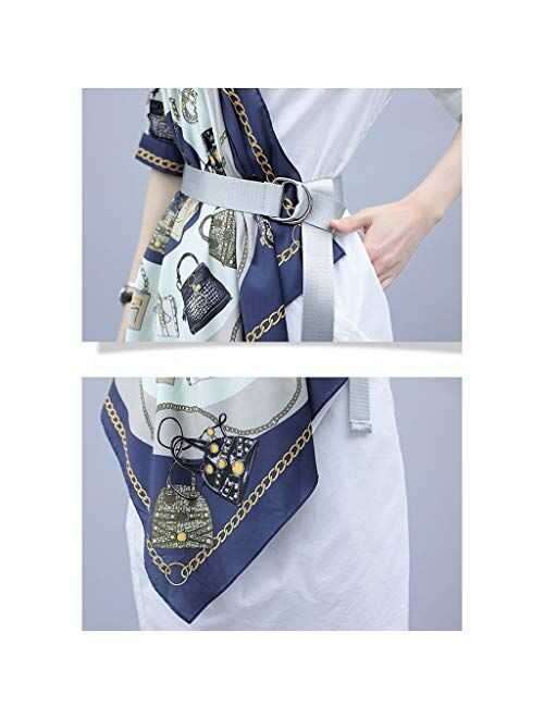 Dongjiguang Dress, Polyester Shirt Dress With Attached Side Scarf