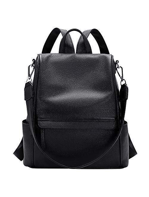 ALTOSY Genuine Leather Backpack Purse for Women Convertible Anti Theft Backpack Shoulder Bag