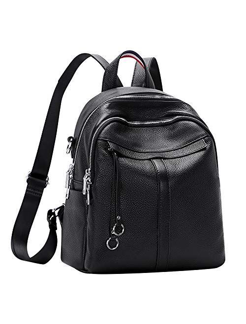 ALTOSY Genuine Leather Backpack Purse for Women Fashion Convertible Backpack Purse Ladies Shoulder Bag